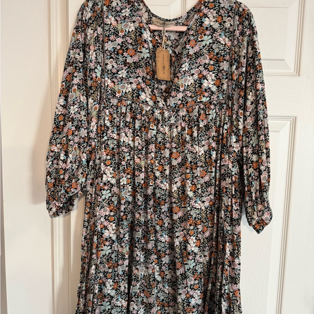 Floral Long-Sleeve Dress